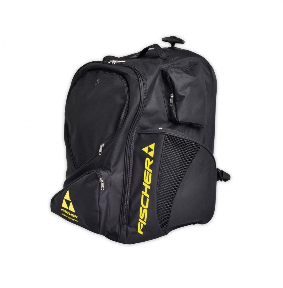Fischer junior Hockey Tasche H01316 schwarz/gelb Wheelbag mit Rollen